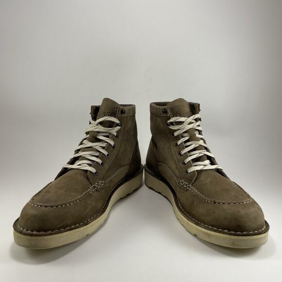 DANNER Bull Run Lux Moc Toe 6" Leather Boots Womens Size 9.5 M Brown Wedge Sole - Picture 9 of 11